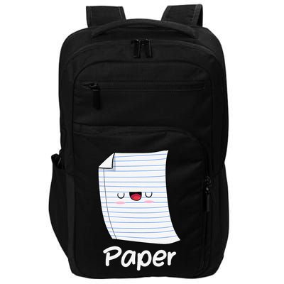 Funny Group Halloween Outfit Rock Paper Scissors Costume Impact Tech Backpack