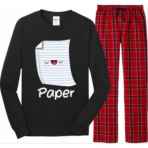 Funny Group Halloween Outfit Rock Paper Scissors Costume Long Sleeve Pajama Set