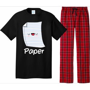 Funny Group Halloween Outfit Rock Paper Scissors Costume Pajama Set