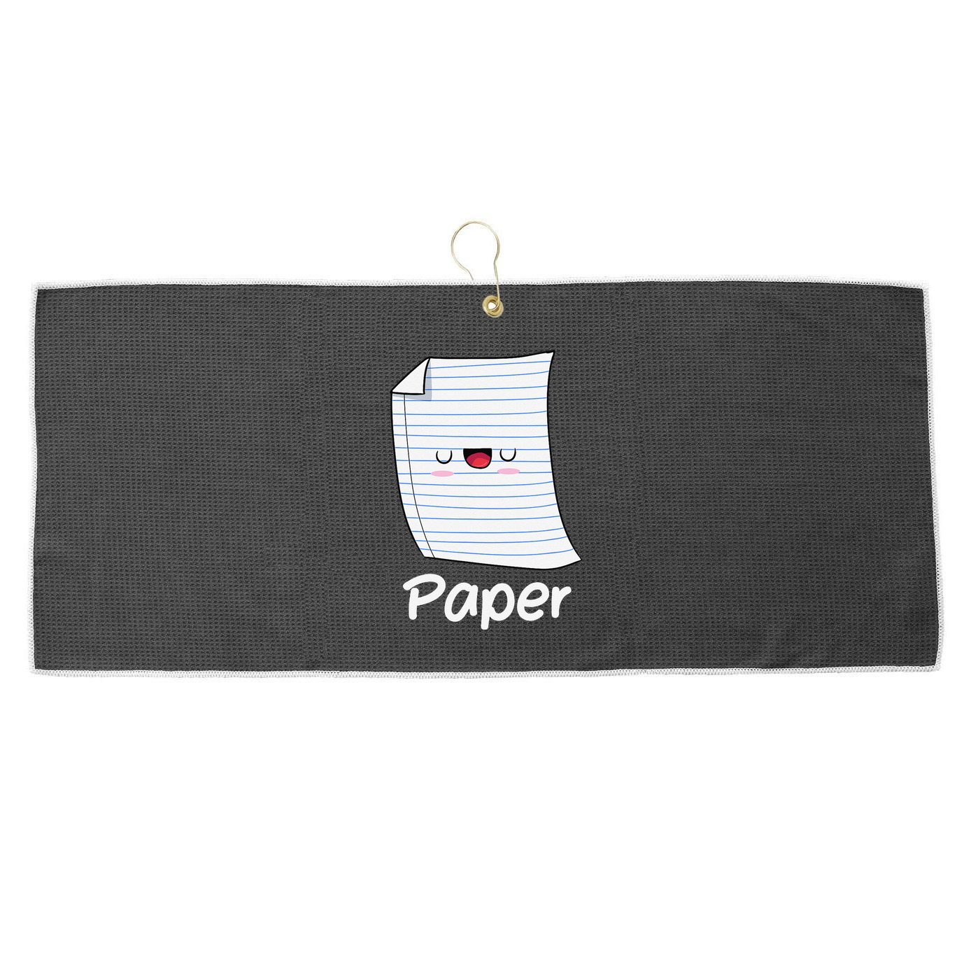 Funny Group Halloween Outfit Rock Paper Scissors Costume Large Microfiber Waffle Golf Towel