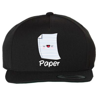 Funny Group Halloween Outfit Rock Paper Scissors Costume Wool Snapback Cap
