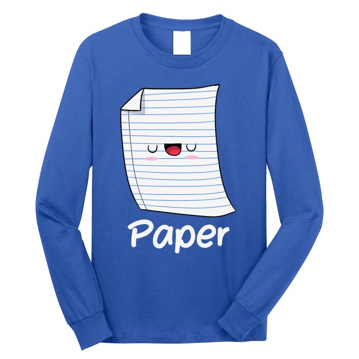 Funny Group Halloween Outfit Rock Paper Scissors Costume Long Sleeve Shirt