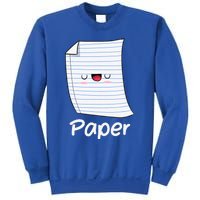 Funny Group Halloween Outfit Rock Paper Scissors Costume Sweatshirt