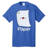 Funny Group Halloween Outfit Rock Paper Scissors Costume Tall T-Shirt