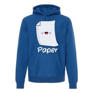 Funny Group Halloween Outfit Rock Paper Scissors Costume Premium Hoodie