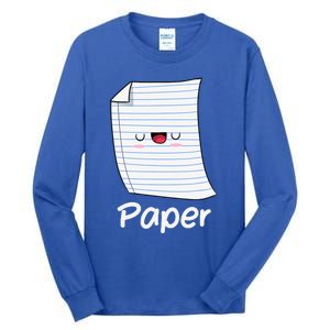 Funny Group Halloween Outfit Rock Paper Scissors Costume Tall Long Sleeve T-Shirt