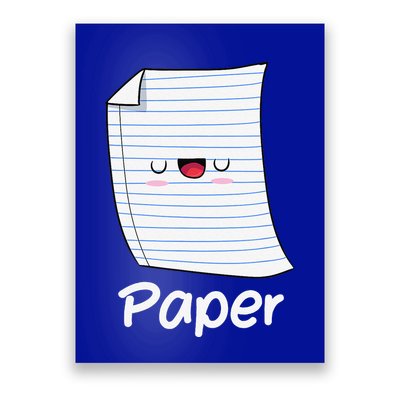 Funny Group Halloween Outfit Rock Paper Scissors Costume Poster