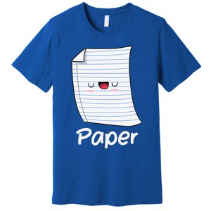 Funny Group Halloween Outfit Rock Paper Scissors Costume Premium T-Shirt