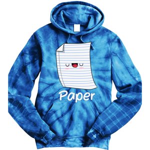 Funny Group Halloween Outfit Rock Paper Scissors Costume Tie Dye Hoodie