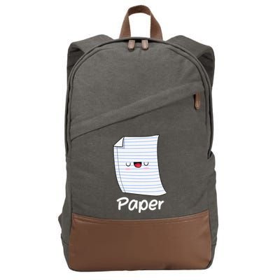 Funny Group Halloween Outfit Rock Paper Scissors Costume Cotton Canvas Backpack