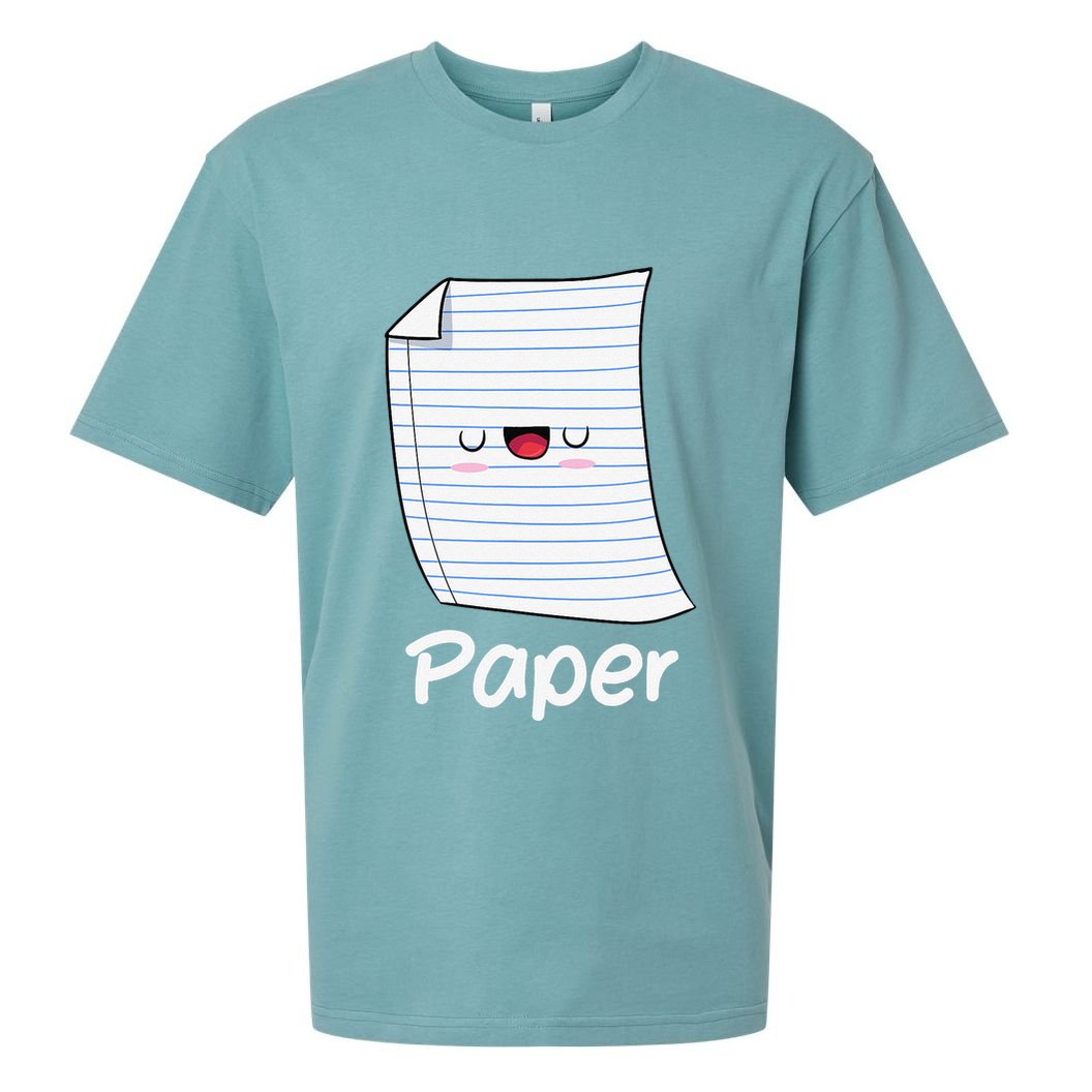 Funny Group Halloween Outfit Rock Paper Scissors Costume Sueded Cloud Jersey T-Shirt