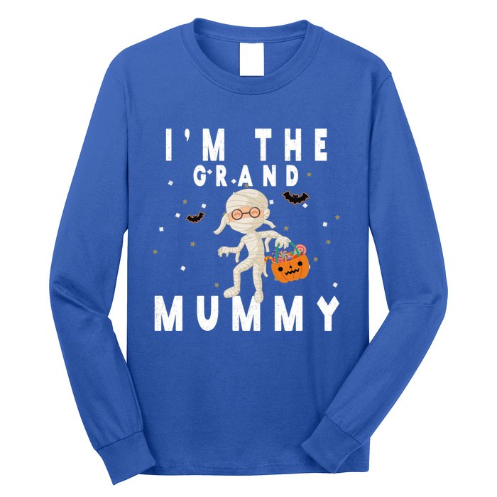 Funny Grandma Halloween Cute Gift IM The Grand Mummy Gift Long Sleeve Shirt