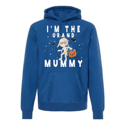 Funny Grandma Halloween Cute Gift IM The Grand Mummy Gift Premium Hoodie