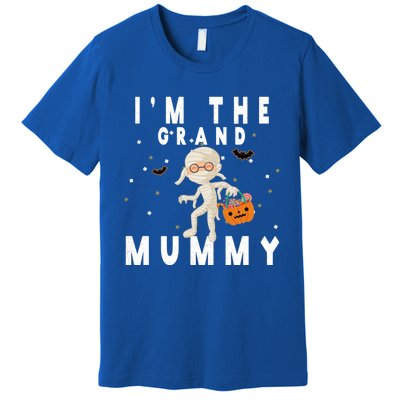 Funny Grandma Halloween Cute Gift IM The Grand Mummy Gift Premium T-Shirt