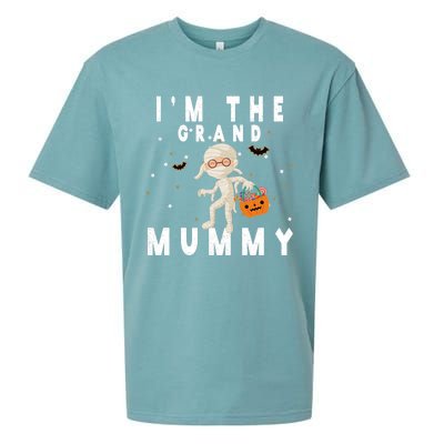 Funny Grandma Halloween Cute Gift IM The Grand Mummy Gift Sueded Cloud Jersey T-Shirt