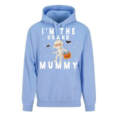 Funny Grandma Halloween Cute Gift IM The Grand Mummy Gift Unisex Surf Hoodie