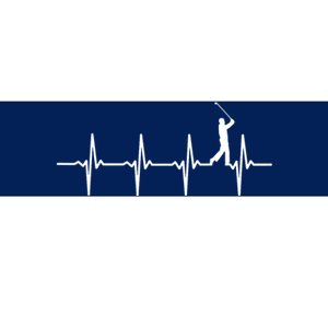 Funny Golf Heartbeat For Golfers Gift Bumper Sticker