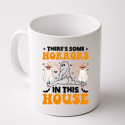 Funny Ghost Halloween ThereS Some Horrors In This House Gift Coffee Mug