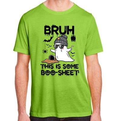 Funny Ghost Halloween Humor Bruh This Is Some Boo Sheet Meaningful Gift Adult ChromaSoft Performance T-Shirt