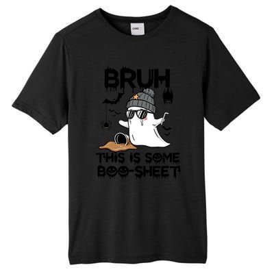 Funny Ghost Halloween Humor Bruh This Is Some Boo Sheet Meaningful Gift Tall Fusion ChromaSoft Performance T-Shirt