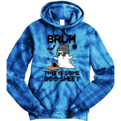 Funny Ghost Halloween Humor Bruh This Is Some Boo Sheet Meaningful Gift Tie Dye Hoodie