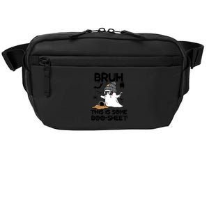 Funny Ghost Halloween Humor Bruh This Is Some Boo Sheet Meaningful Gift Crossbody Pack