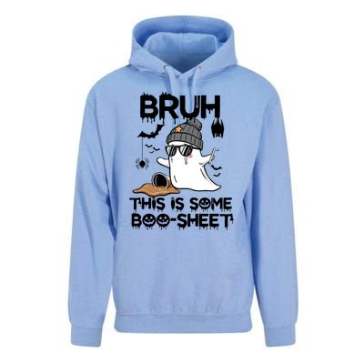 Funny Ghost Halloween Humor Bruh This Is Some Boo Sheet Meaningful Gift Unisex Surf Hoodie