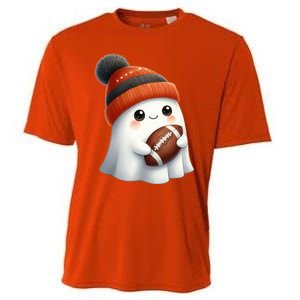 Football Ghost Halloween Party Costume Gift Cooling Performance Crew T-Shirt