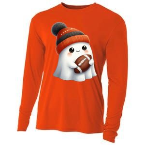 Football Ghost Halloween Party Costume Gift Cooling Performance Long Sleeve Crew