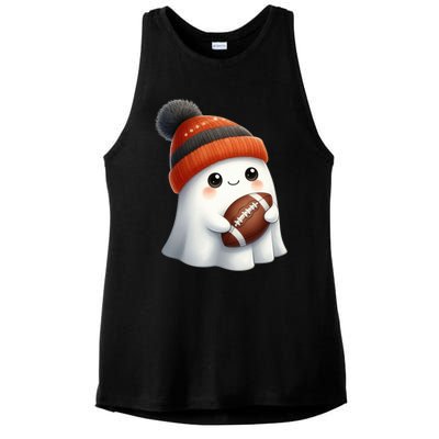 Football Ghost Halloween Party Costume Gift Ladies PosiCharge Tri-Blend Wicking Tank