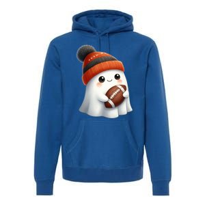 Football Ghost Halloween Party Costume Gift Premium Hoodie