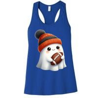 Football Ghost Halloween Party Costume Gift Women's Racerback Tank