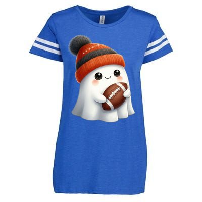 Football Ghost Halloween Party Costume Gift Enza Ladies Jersey Football T-Shirt