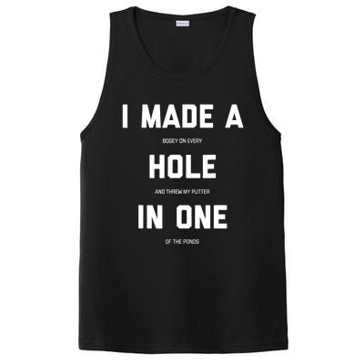 Funny Golf Hole In One Golf Gag Gifts PosiCharge Competitor Tank