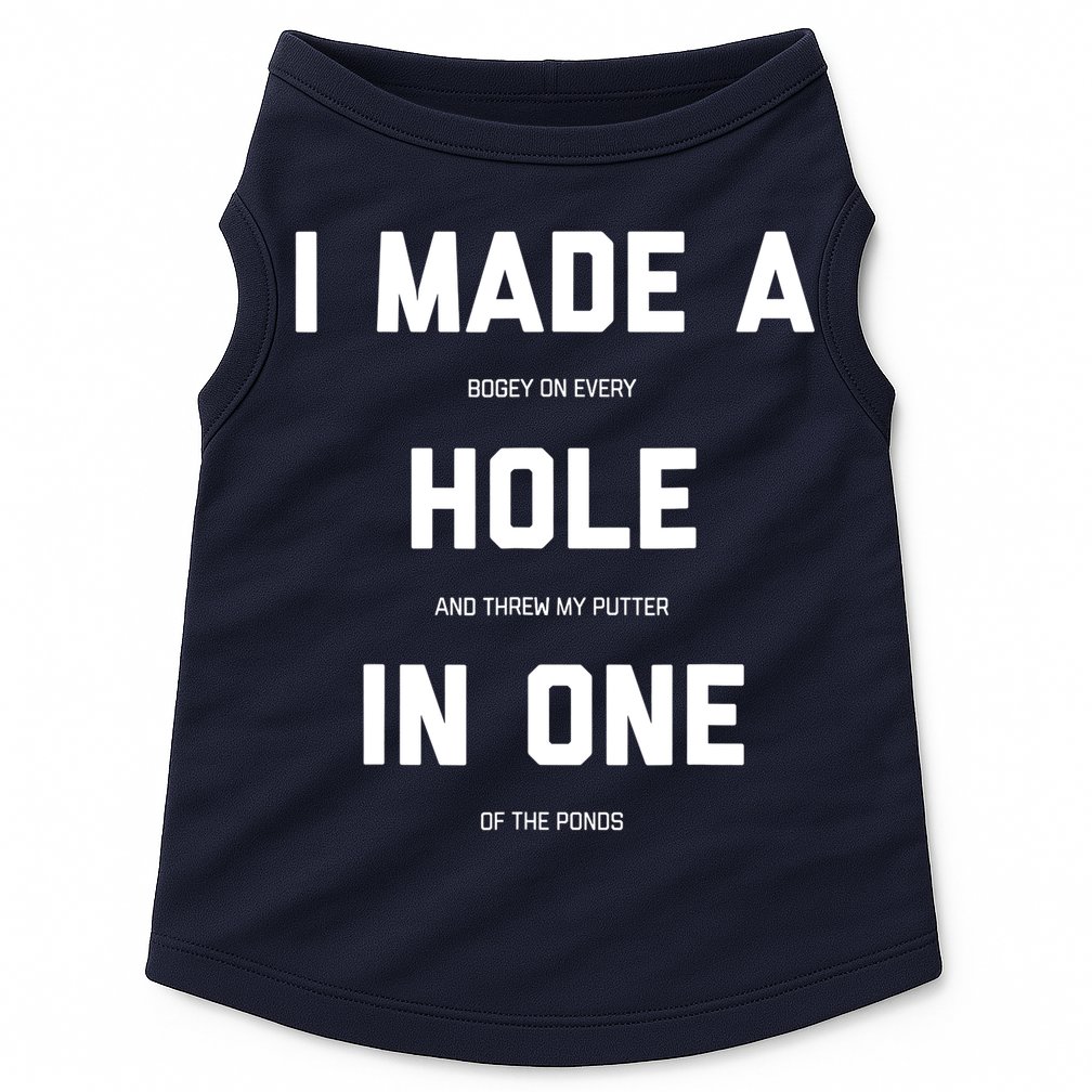 Funny Golf Hole In One Golf Gag Gifts Doggie Tank