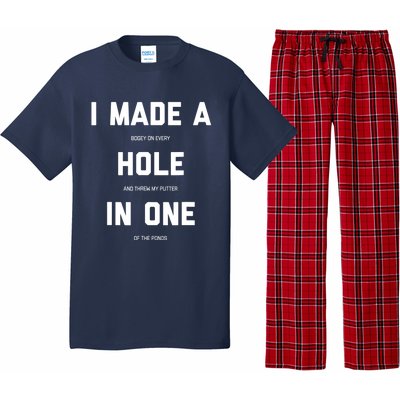 Funny Golf Hole In One Golf Gag Gifts Pajama Set