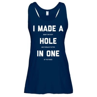 Funny Golf Hole In One Golf Gag Gifts Ladies Essential Flowy Tank