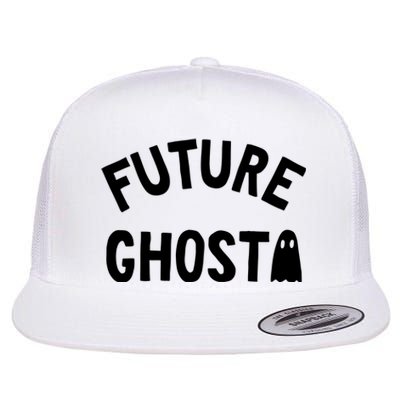 Future Ghost Halloween Cute Ghoul Flat Bill Trucker Hat