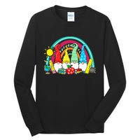 Funny Gnomes Happy First Day Teachers Student Back To School Tall Long Sleeve T-Shirt