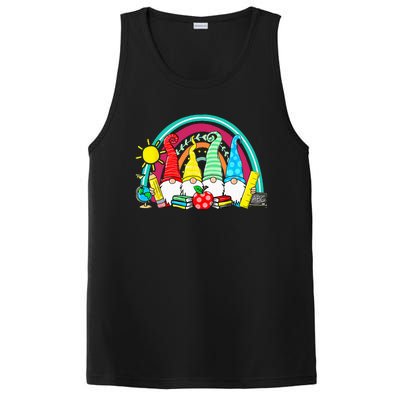 Funny Gnomes Happy First Day Teachers Student Back To School PosiCharge Competitor Tank