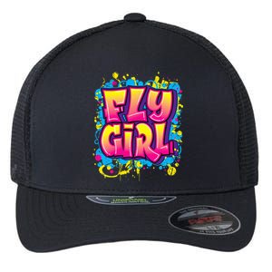 Fly Girl Hip Hop 80s 90s Dance Bgirl Urban Graffiti Style Flexfit Unipanel Trucker Cap