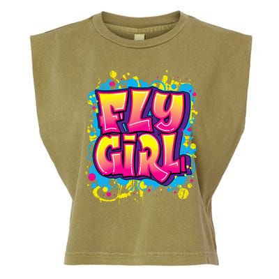 Fly Girl Hip Hop 80s 90s Dance Bgirl Urban Graffiti Style Garment-Dyed Women's Muscle Tee