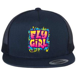 Fly Girl Hip Hop 80s 90s Dance Bgirl Urban Graffiti Style Flat Bill Trucker Hat