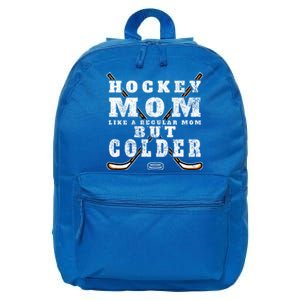 Funny Gift Hockey Mom Gift Like A Regular Mom But Colder Gift 16 in Basic Backpack