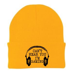 Funny Gamer Headset I Can't Hear You I'm Gaming Meaningful Gift Knit Cap Winter Beanie