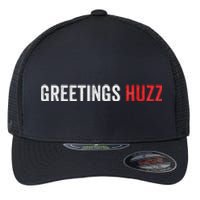 Funny Greetings Huzz Funny Gen Z Gen Alpha Slang Viral Meme Flexfit Unipanel Trucker Cap