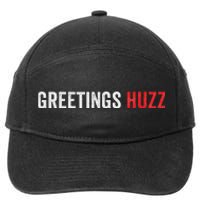 Funny Greetings Huzz Funny Gen Z Gen Alpha Slang Viral Meme 7-Panel Snapback Hat