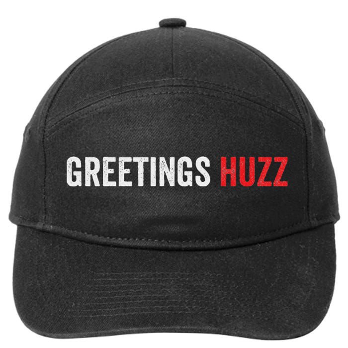 Funny Greetings Huzz Funny Gen Z Gen Alpha Slang Viral Meme 7-Panel Snapback Hat