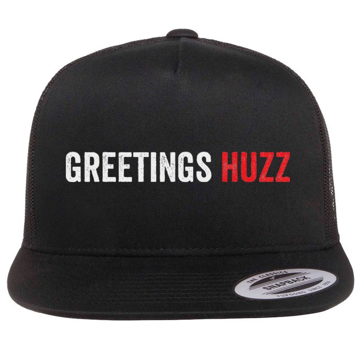 Funny Greetings Huzz Funny Gen Z Gen Alpha Slang Viral Meme Flat Bill Trucker Hat