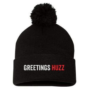 Funny Greetings Huzz Funny Gen Z Gen Alpha Slang Viral Meme Pom Pom 12in Knit Beanie